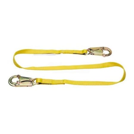 Werner Werner Positioning Lanyard, 6'L, 2 Snaphooks C111106